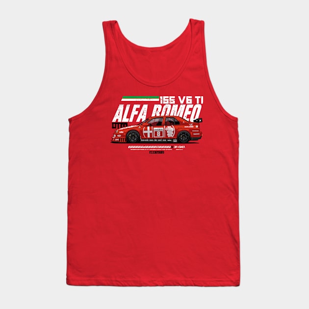 DTM - 155 V6 TI - CarCorner Tank Top by CarCorner - Automotive Artwork